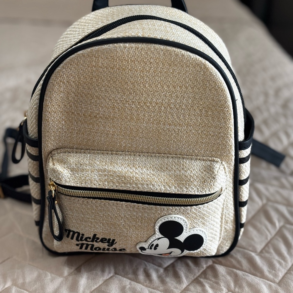 Mickey Mouse Cream Backpack for kids or teens or women